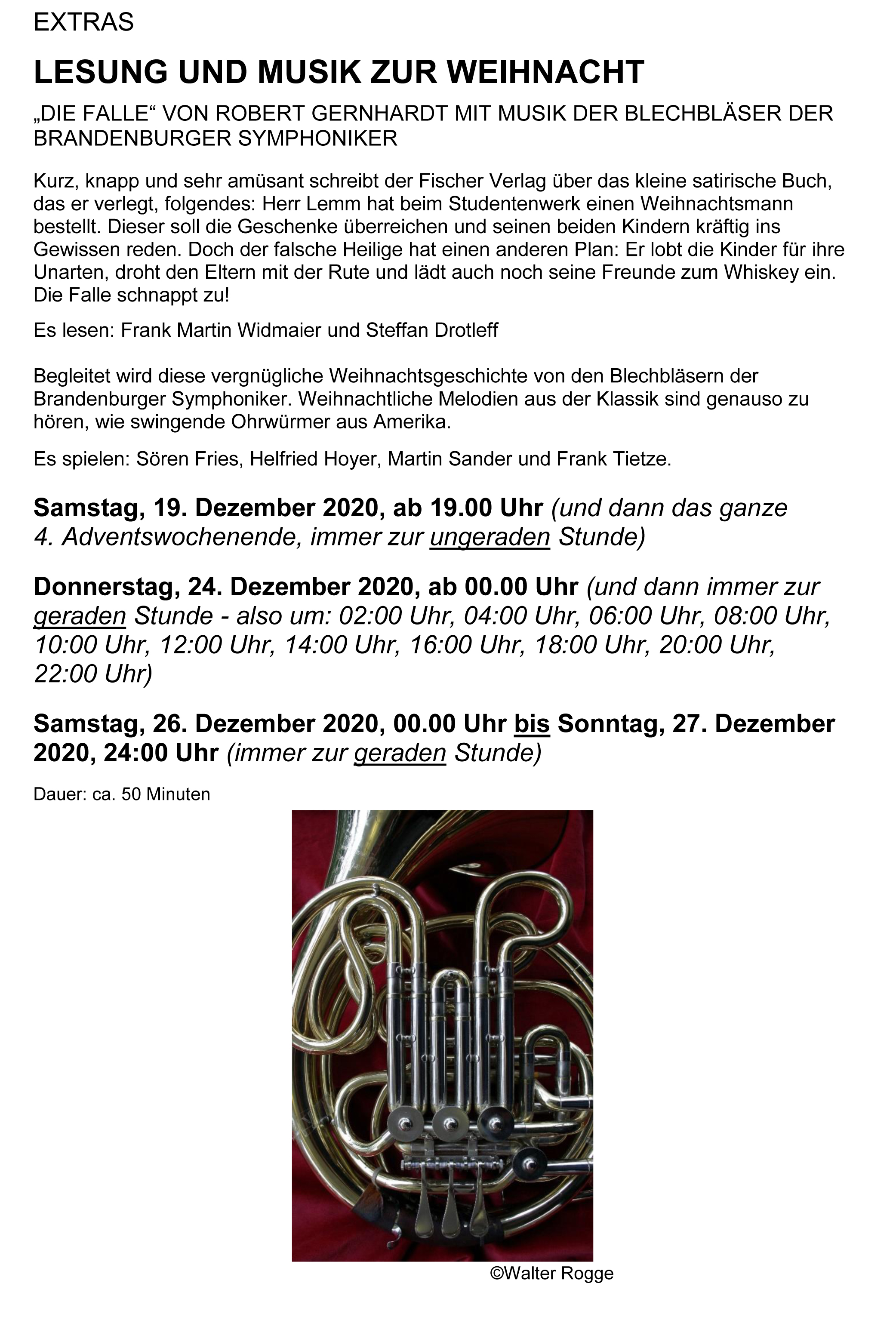 PM Dezember Spielplan des BT im SKB 4